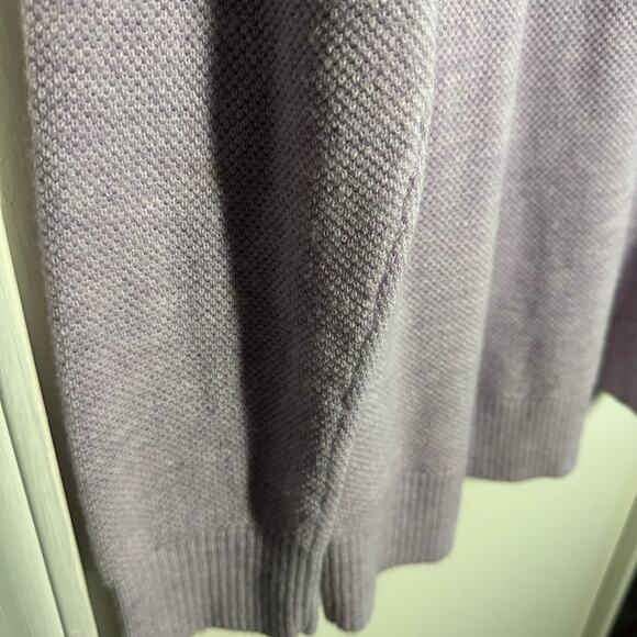 Gap Brooklyn V Neck Lavender Purple Lightweight Wool Blend Sweater Size Medium - Picture 9 of 9